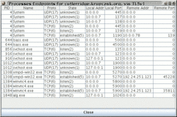 Endpoint Table Query Results